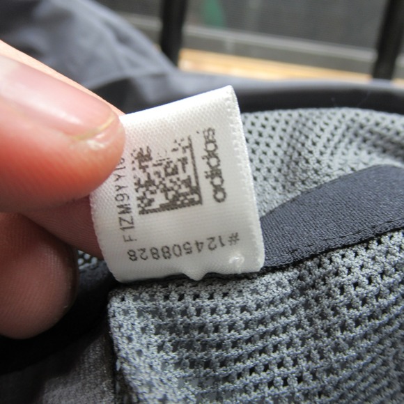 Adidas LMU Lions Rain Jacket Mens XL Gray Hooded Full Zip Wind Light Pack Vented - Picture 7 of 15